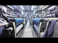 Premium Dark Blue Linen Cotton Blend Fabric for Summer Wear