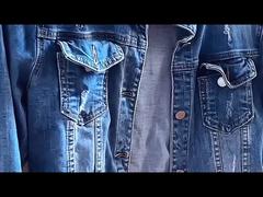 Premium Dark Blue Stretch Denim Fabric 10 8oz